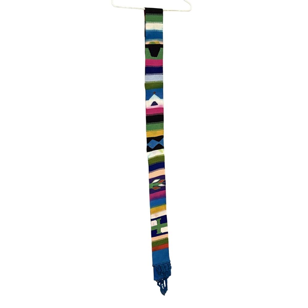 Handmade Vintage Aztec/Navajo Style Woven Striped Clergy Stole or Wall Hanging v